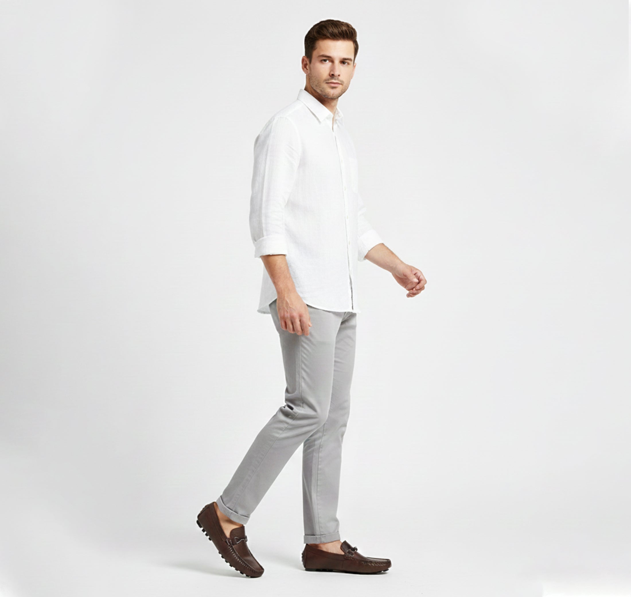 Men’s Low Slip-On Loafers – Breathable Comfort