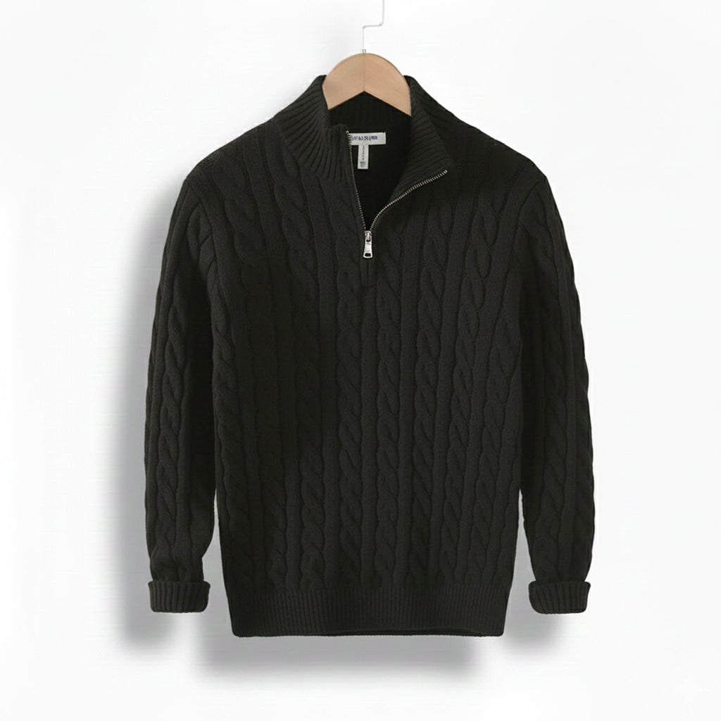 Men’s Thick Quarter-Zip Pullover – Casual Winter Layer
