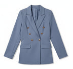 Women’s Satin Cardigan Blazer – Casual Business Style