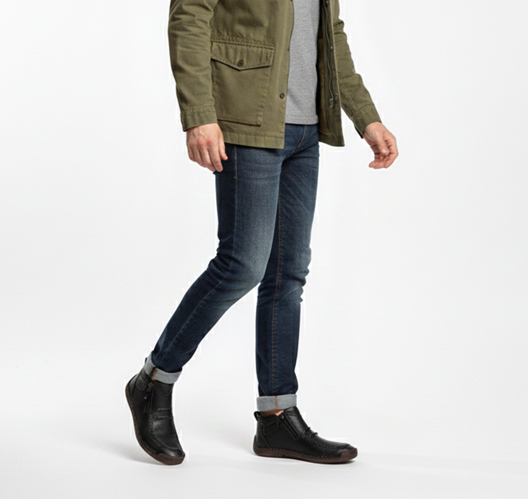 Men’s Short Boots – Classic Solid Look