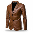 Men’s Single-Breasted Long Coat – Relaxed Modern Cut