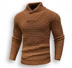 Men’s Fine-Neck Knit Sweater – Urban Winter Fit