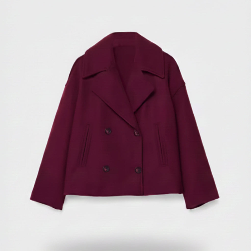 Women's Cropped Soft-Knit Blazer – Effortless Smart-Casual