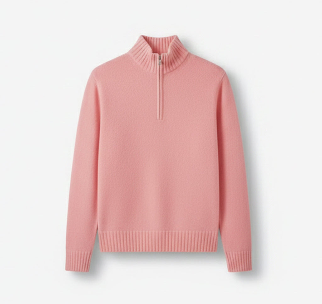 Men’s Half-Zip Sweater – Cozy Winter Knit
