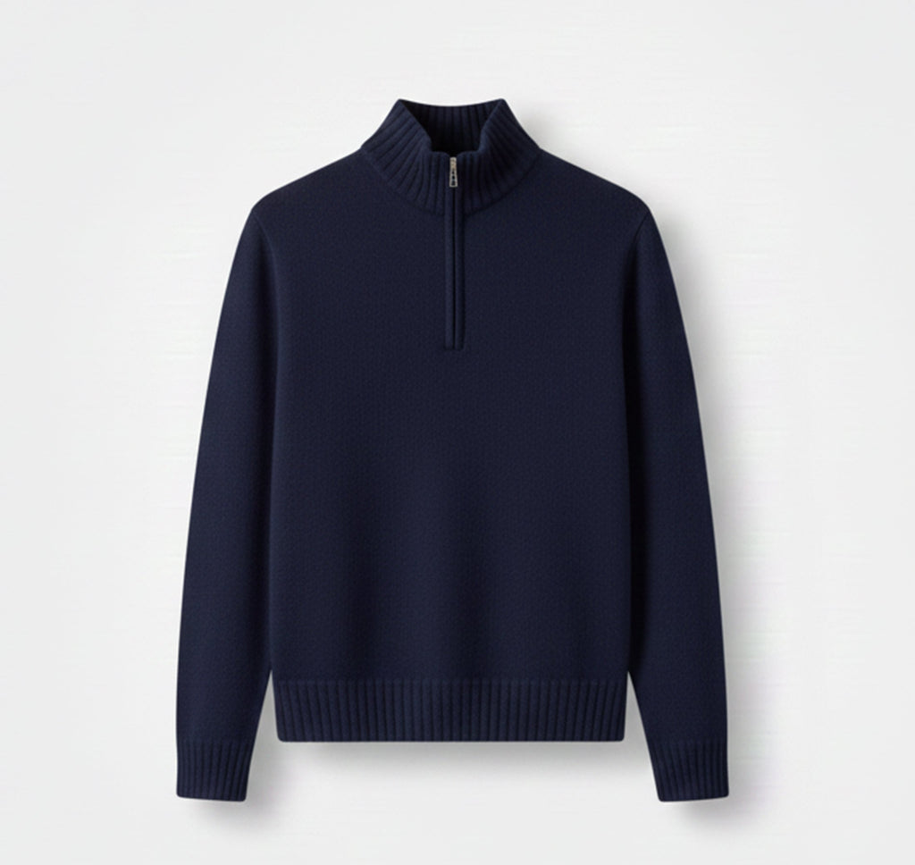 Men’s Half-Zip Sweater – Cozy Winter Knit