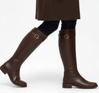 Women’s Knee-High Zip-Up Boots – Soft and Breathable