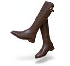 Women’s Knee-High Zip-Up Boots – Soft and Breathable