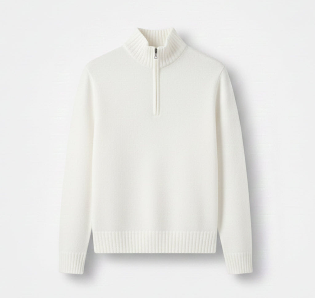 Men’s Half-Zip Sweater – Cozy Winter Knit