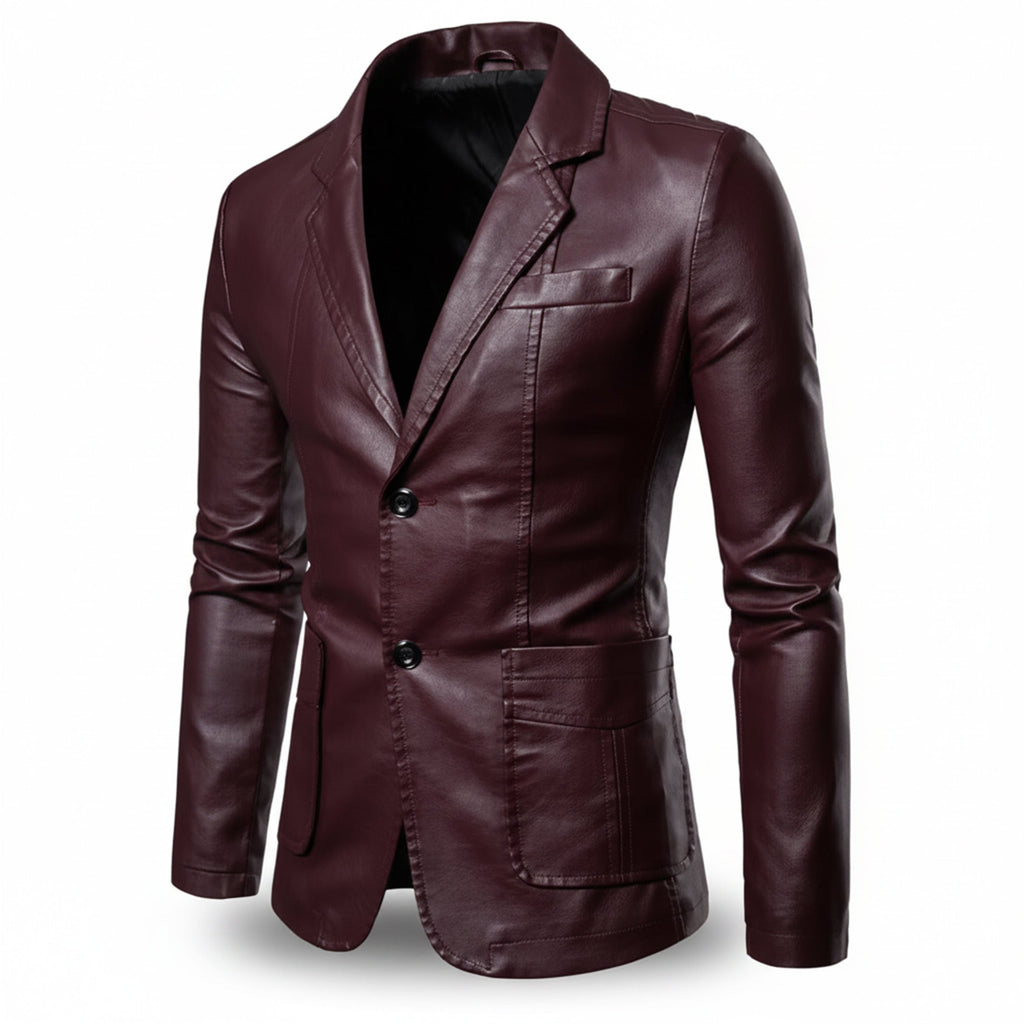 Men’s Single-Breasted Long Coat – Relaxed Modern Cut