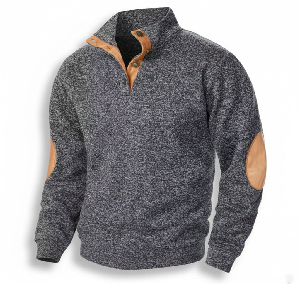 Men’s Mock Neck Jumper – Modern Street Fit