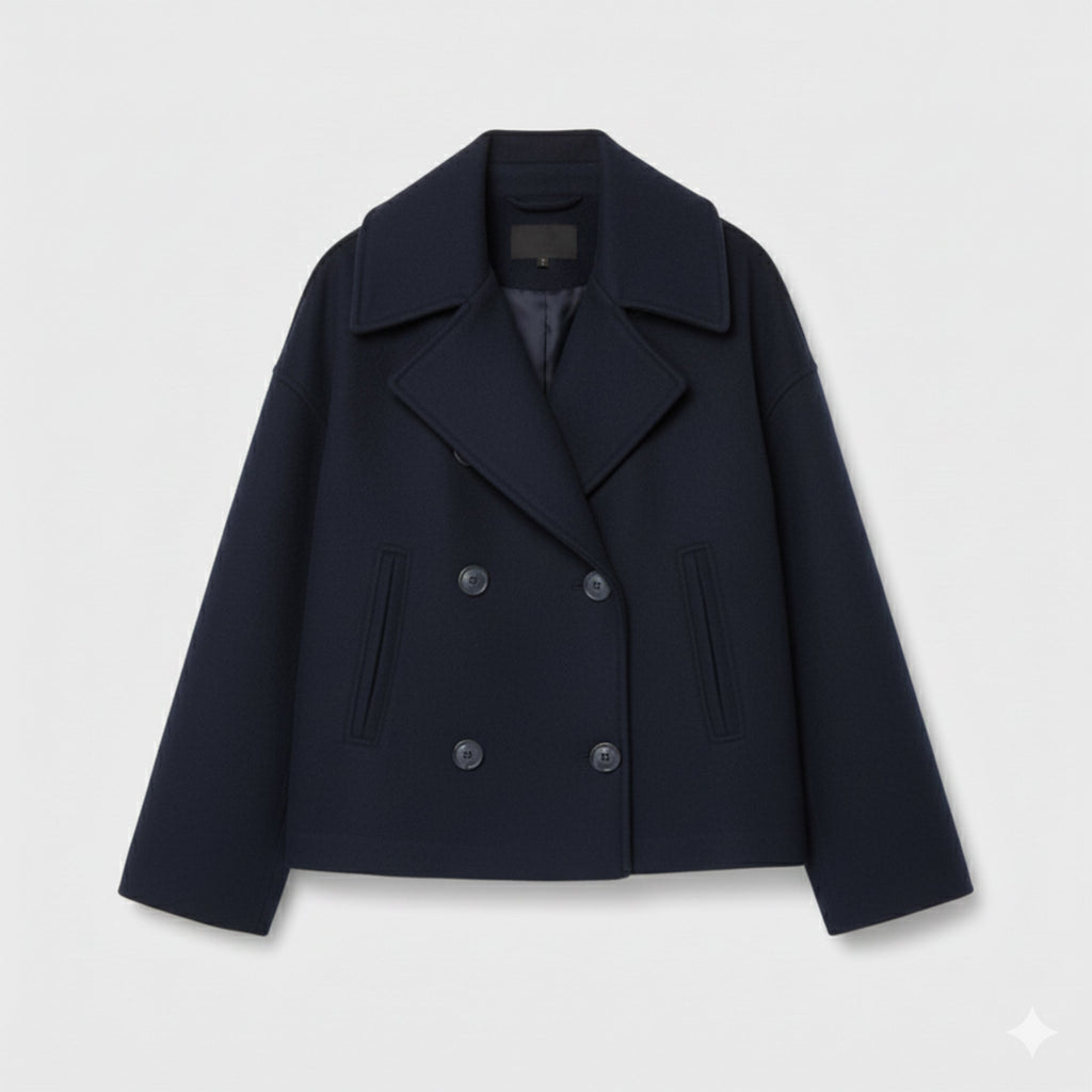 Women's Cropped Soft-Knit Blazer – Effortless Smart-Casual