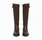 Women’s Knee-High Zip-Up Boots – Soft and Breathable