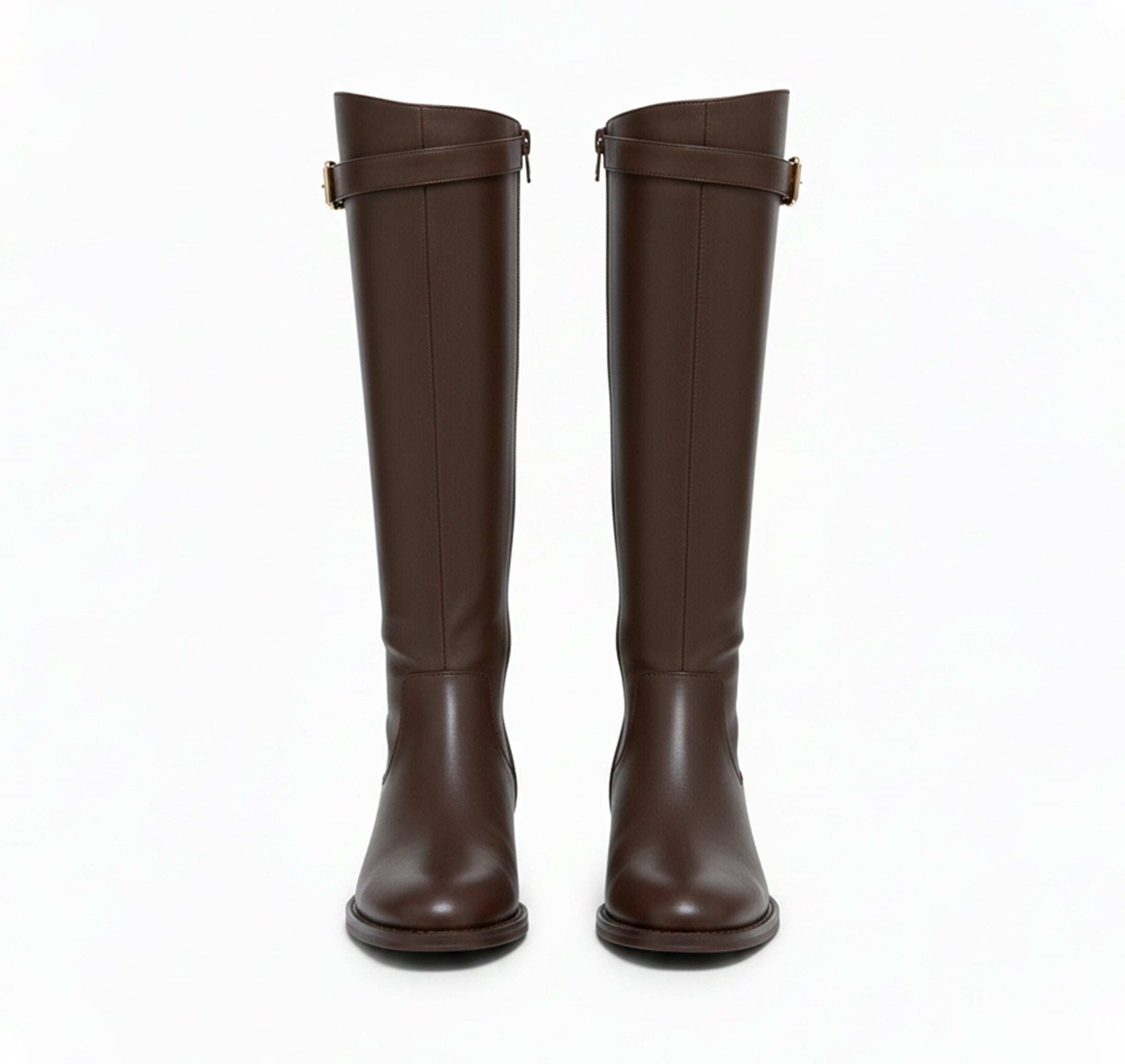 Women’s Knee-High Zip-Up Boots – Soft and Breathable