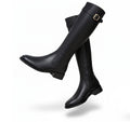 Women’s Knee-High Zip-Up Boots – Soft and Breathable