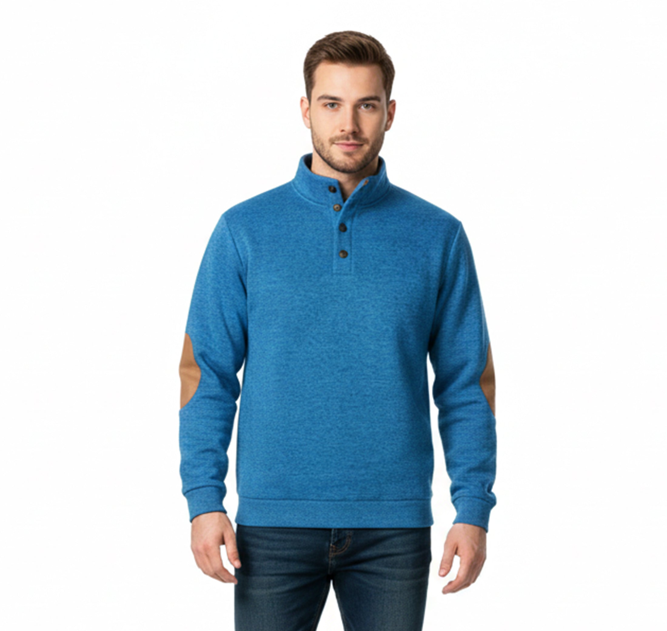 Men’s Mock Neck Jumper – Modern Street Fit