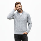 Men’s Thick Quarter-Zip Pullover – Casual Winter Layer