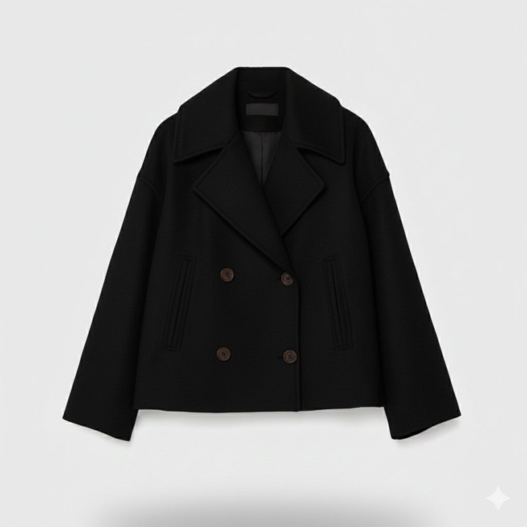 Women's Cropped Soft-Knit Blazer – Effortless Smart-Casual