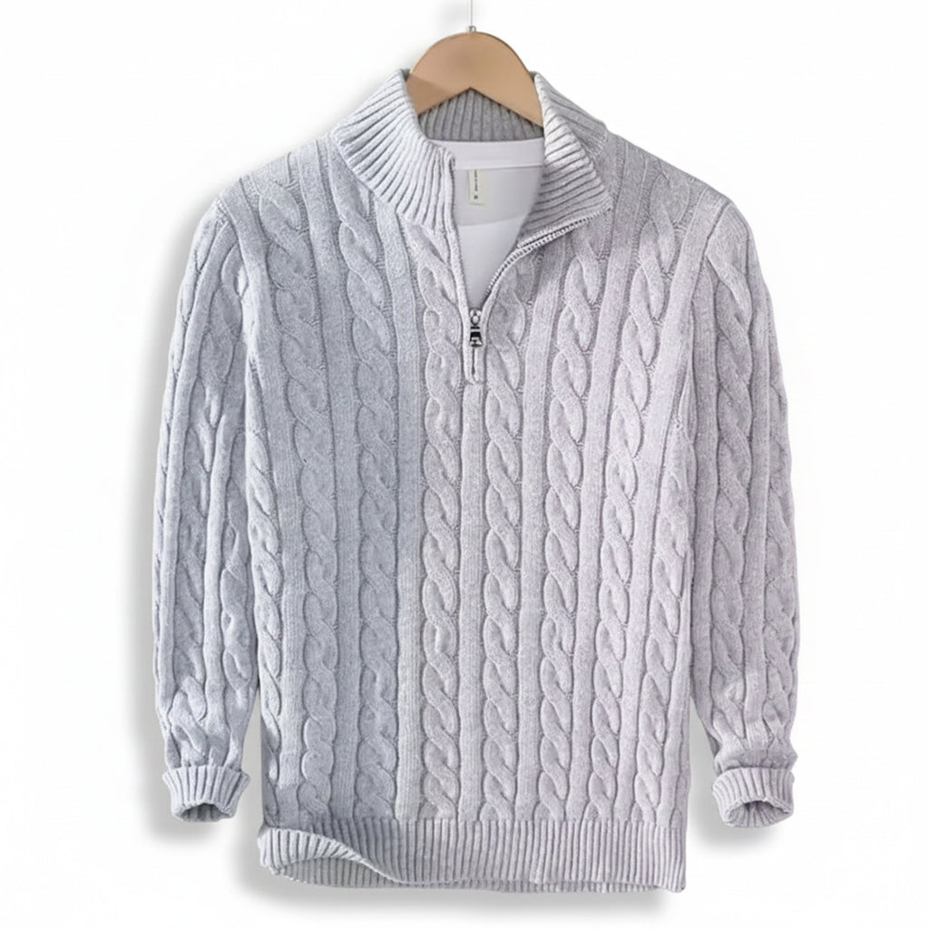 Men’s Thick Quarter-Zip Pullover – Casual Winter Layer