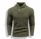 Men’s Fine-Neck Knit Sweater – Urban Winter Fit
