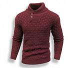 Men’s Fine-Neck Knit Sweater – Urban Winter Fit