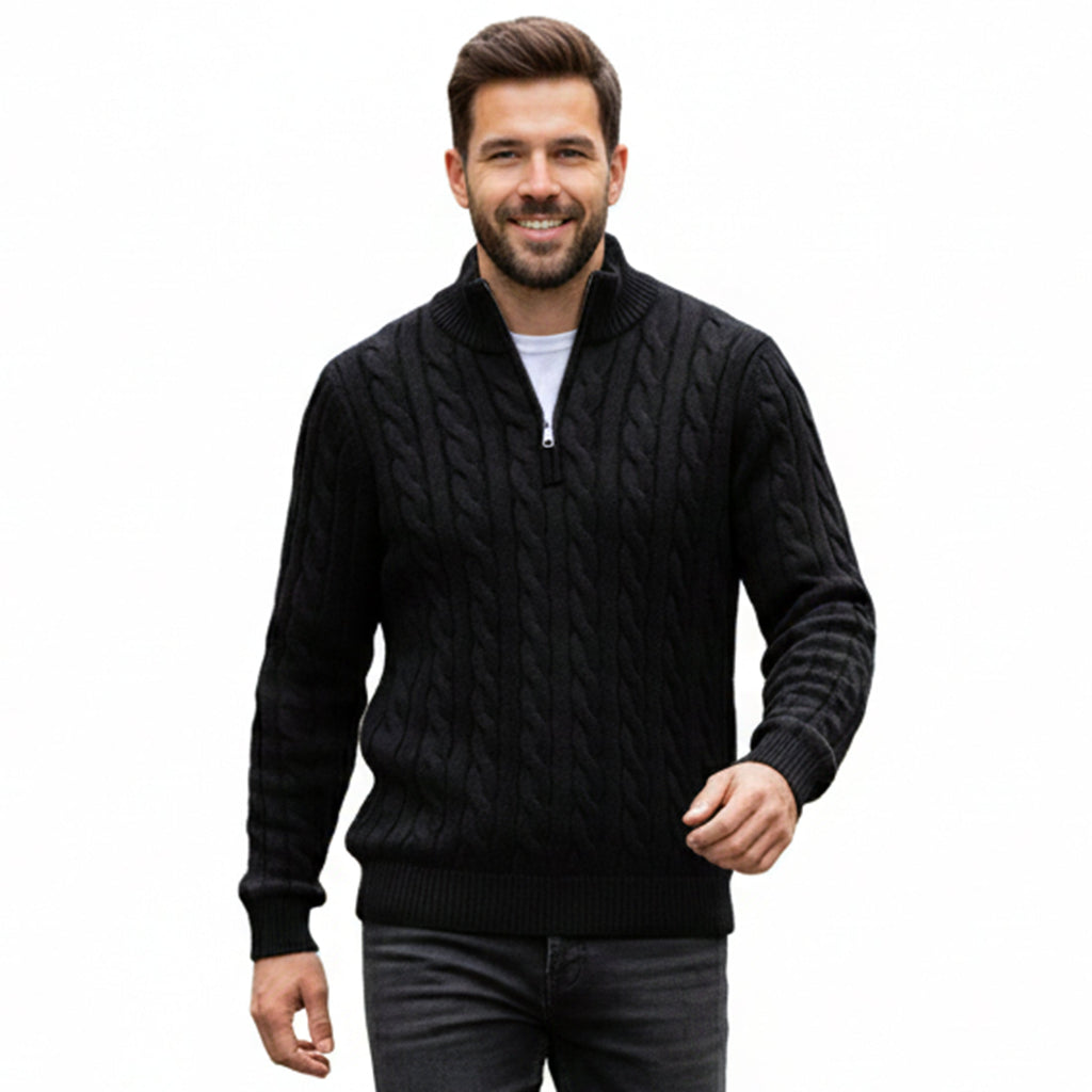 Men’s Thick Quarter-Zip Pullover – Casual Winter Layer