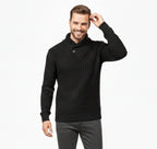 Men’s Fine-Neck Knit Sweater – Urban Winter Fit