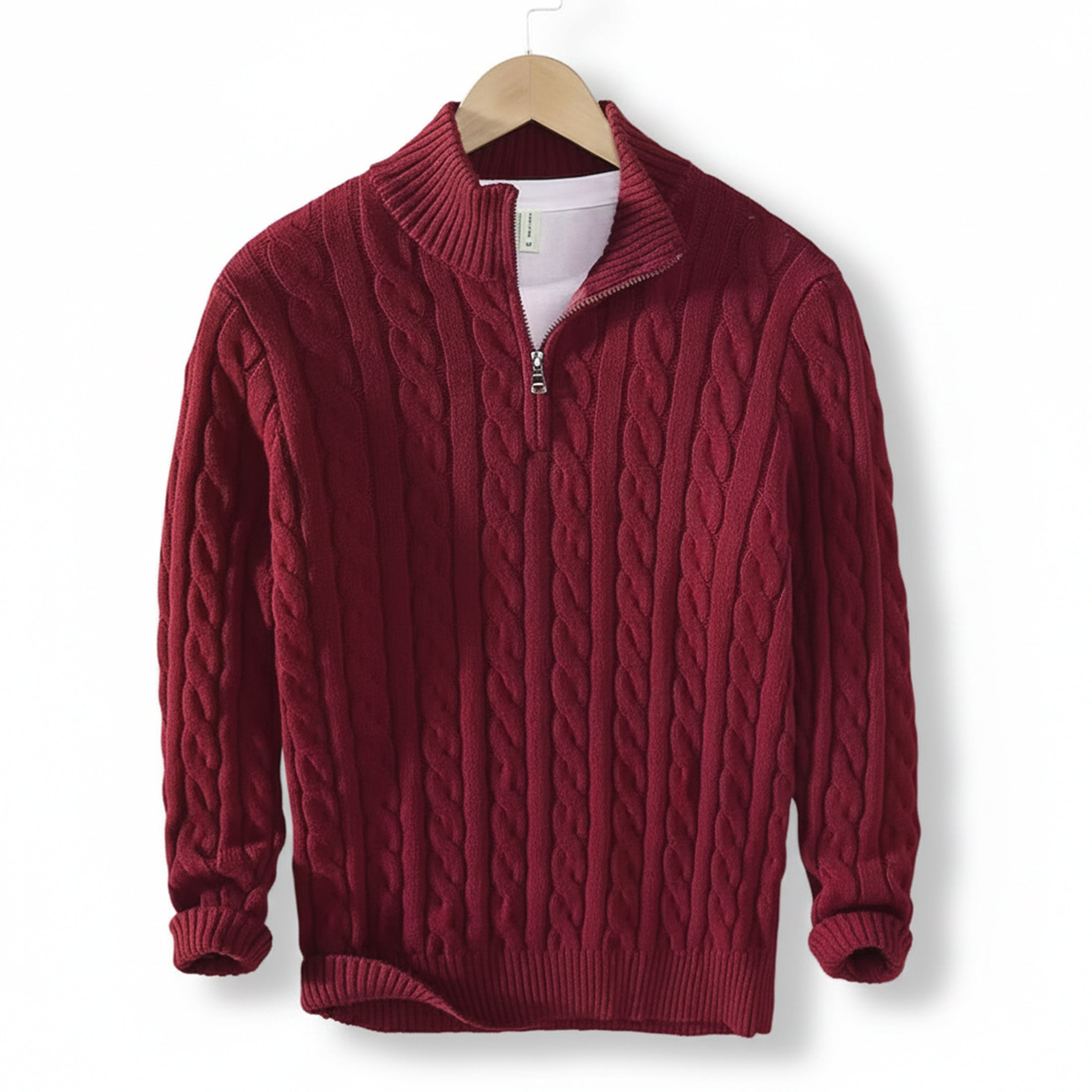 Men’s Thick Quarter-Zip Pullover – Casual Winter Layer