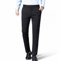 Men’s straight-cut stretch trousers – Casual chic aesthetic