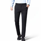 Men’s straight-cut stretch trousers – Casual chic aesthetic