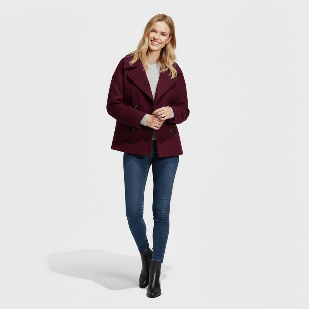 Women's Cropped Soft-Knit Blazer – Effortless Smart-Casual