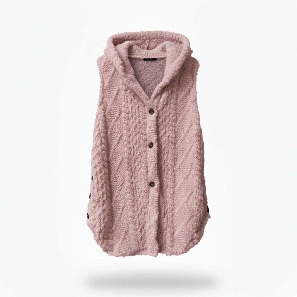 Women’s Hooded Soft-Knit Cardigan – Relaxed Winter Aesthetic