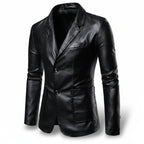 Men’s Single-Breasted Long Coat – Relaxed Modern Cut