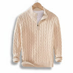 Men’s Thick Quarter-Zip Pullover – Casual Winter Layer