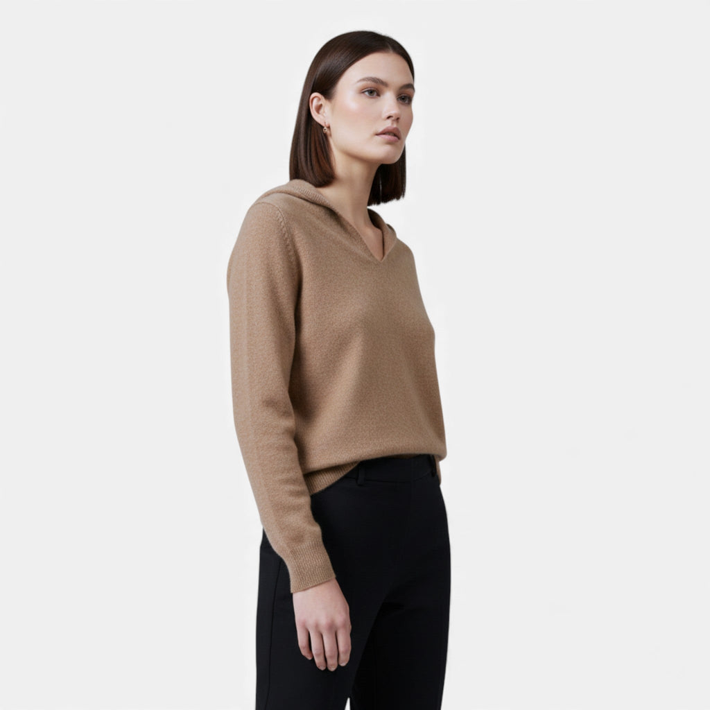 Women’s Sloane Signature — Sculpted V-Neck Oversized Pullover
