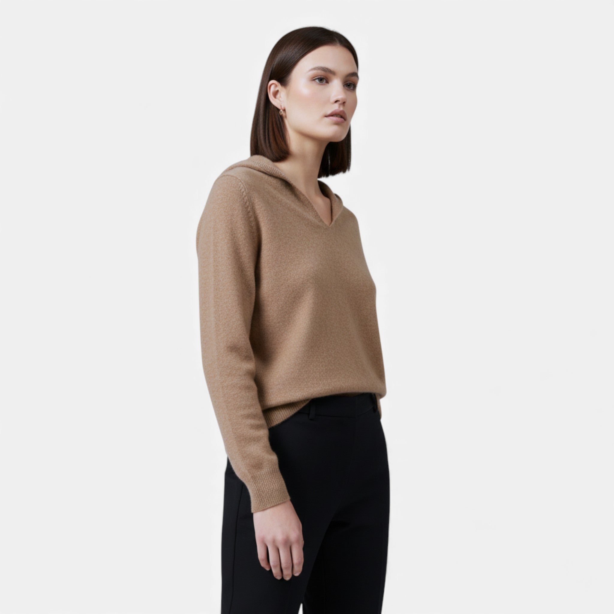 Women’s Sloane Signature — Sculpted V-Neck Oversized Pullover
