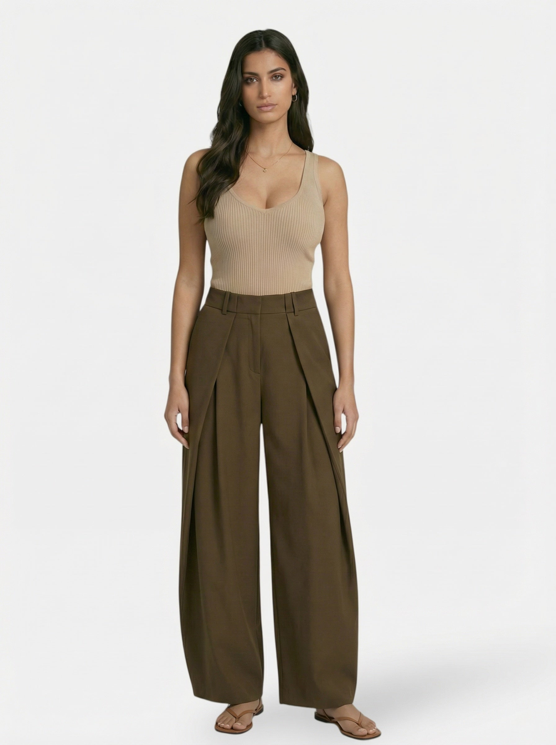 Women’s Sloane Signature - Deep-Fold Wide Trouser