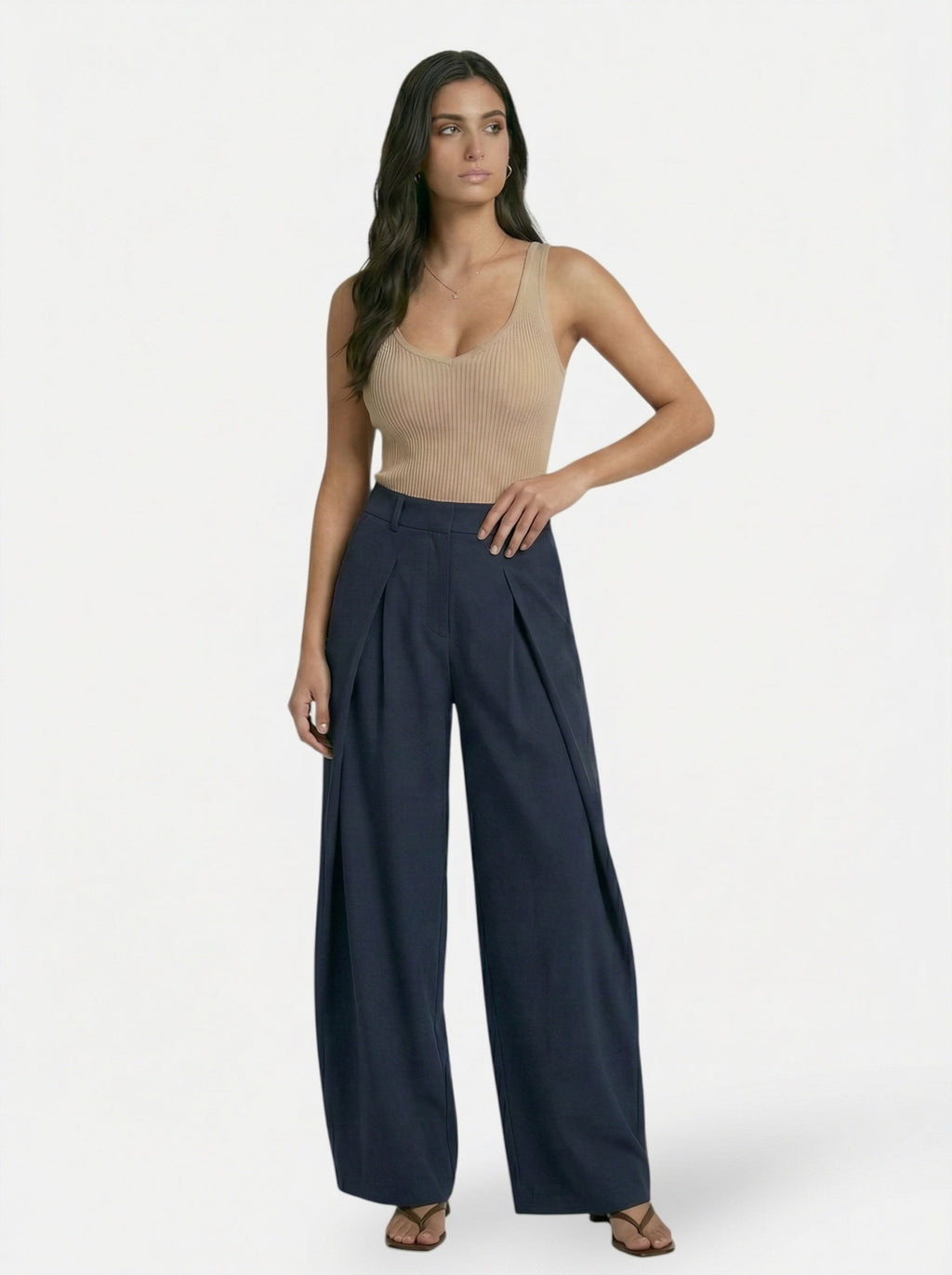 Women’s Sloane Signature - Deep-Fold Wide Trouser